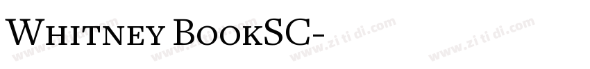 Whitney BookSC字体转换